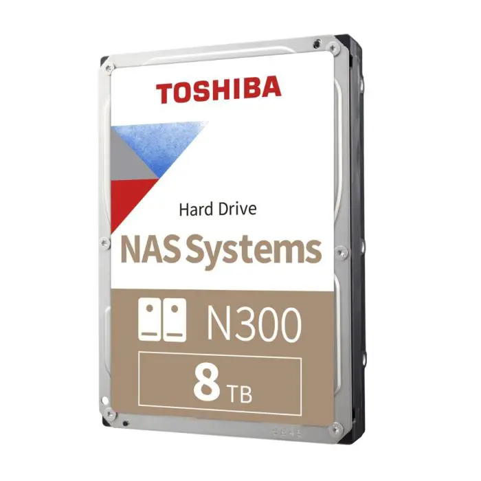 Toshiba 8TB N300 NAS 3.5" SATA 6Gb/s 7200rpm 512MB HDD
