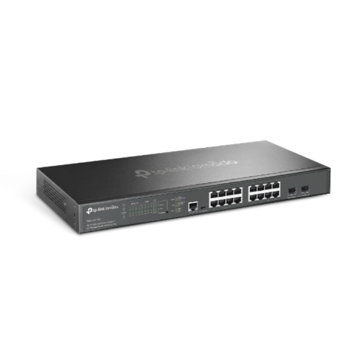 TP-LINK 16-Port 2.5G and 2-Port 10GE SFP+ L2+ Managed switch / switch with 8-Port PoE+