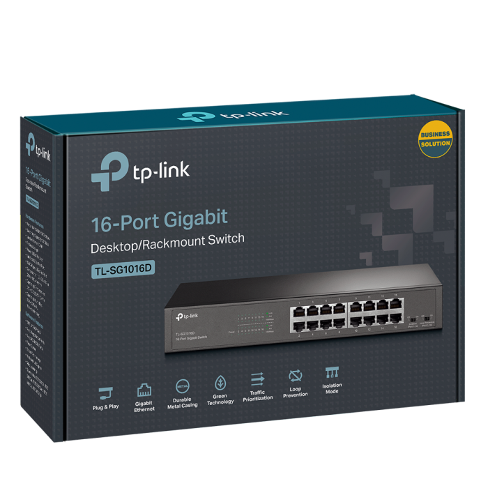 TP-Link 16-port network switch TL-SG1016D 10/100/1000