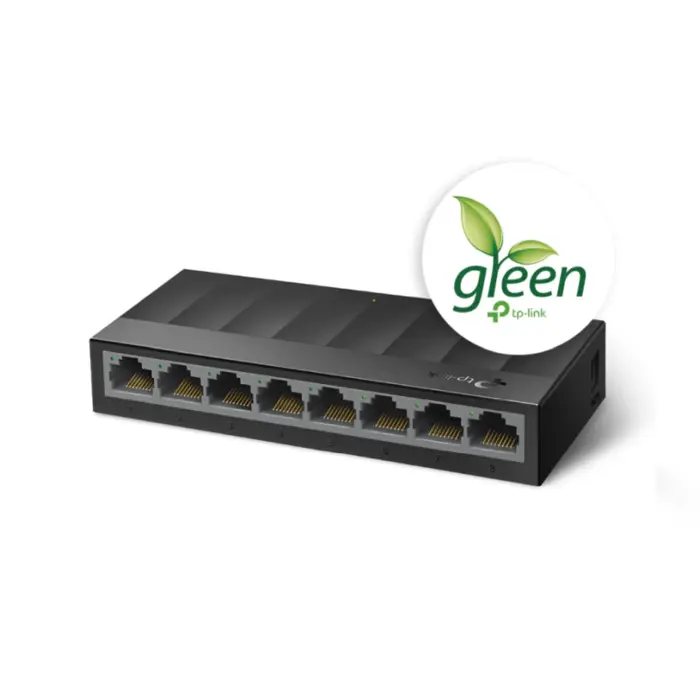 TP Link 8-port Gigabit Desktop preklopnik (Switch), 802.3X Flow Control, vanjsko napajanje