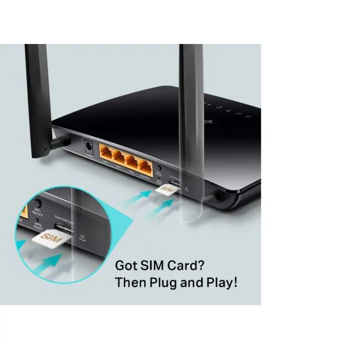 TP-LINK Archer MR400 AC1200 Wireless Dual Band 4G LTE Router, SIM
