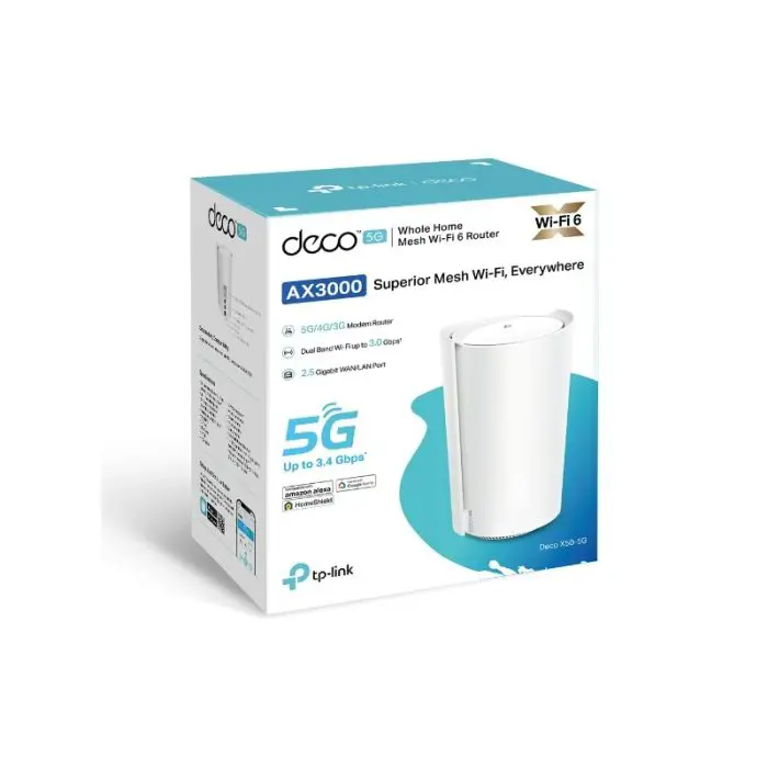 TP-Link Deco X50-5G (1 pack) Mesh AX3000 Wi-Fi 6, 2.5 Gbps port