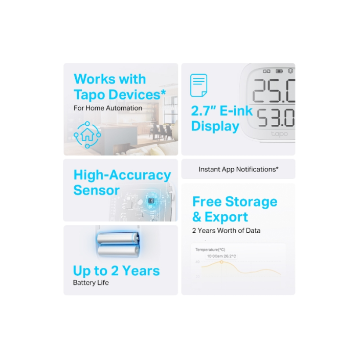 TP-LINK TAPO T315 Smart Temperature & Humidity sensor