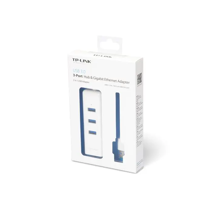 TP-LINK USB 3.0 3-Port Hub & Gigabit Ethernet Adapter 2in1