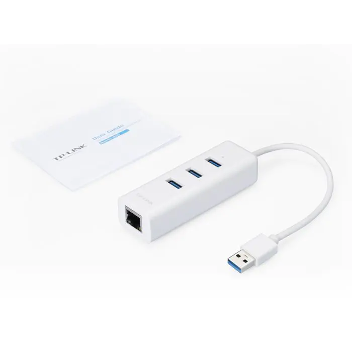 TP-LINK USB 3.0 3-Port Hub & Gigabit Ethernet Adapter 2in1