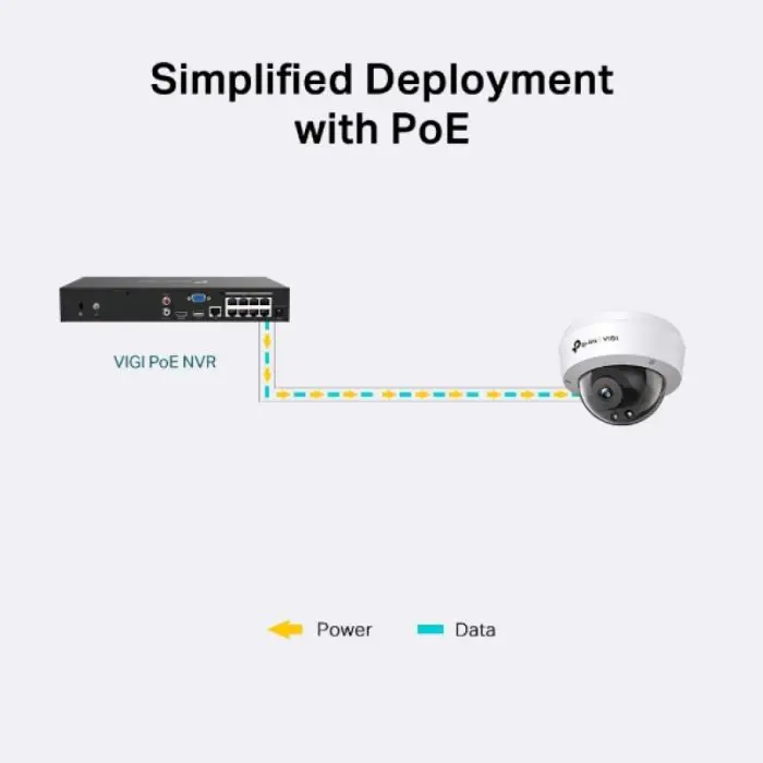 TP-LINK VIGI 2MP 2.8mm/4mm IR Dome network camera (up to 1920x1080 30fps)