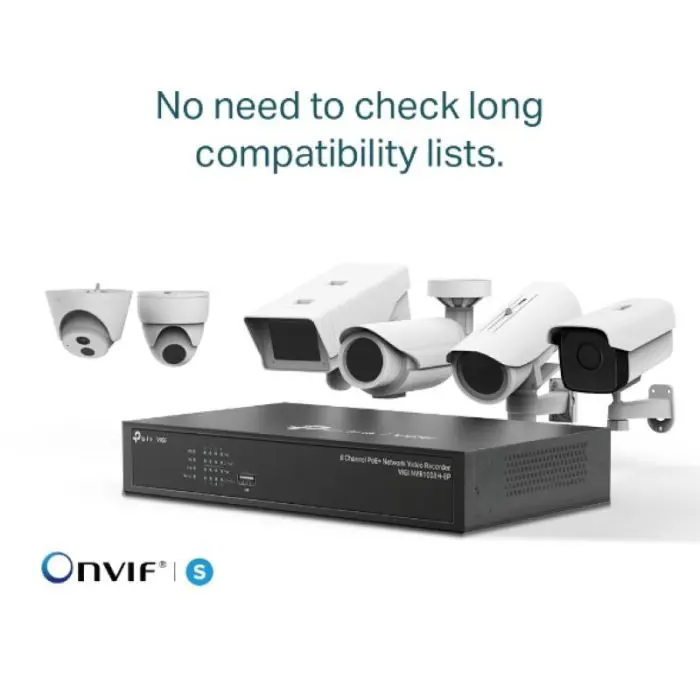 TP-LINK VIGI 8-channel network video recorder PoE+