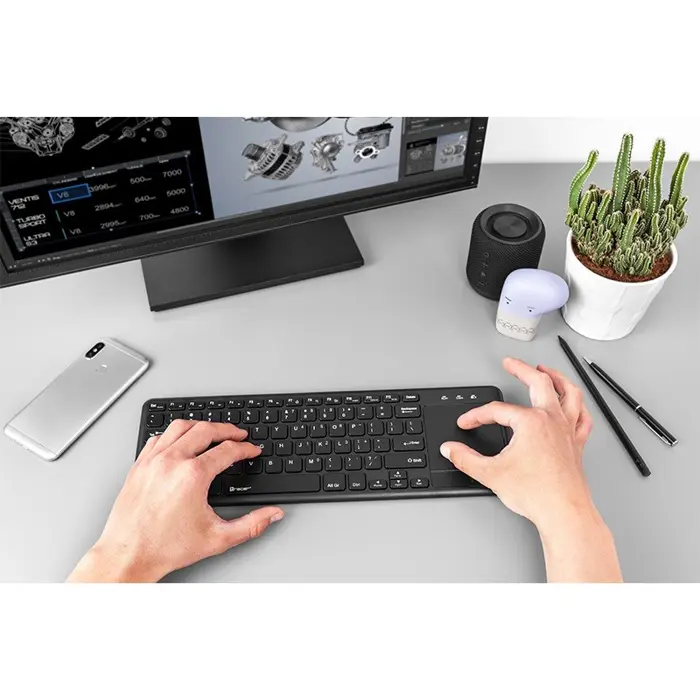 Tracer TRAKLA46367 keyboard Universal RF Wireless Black