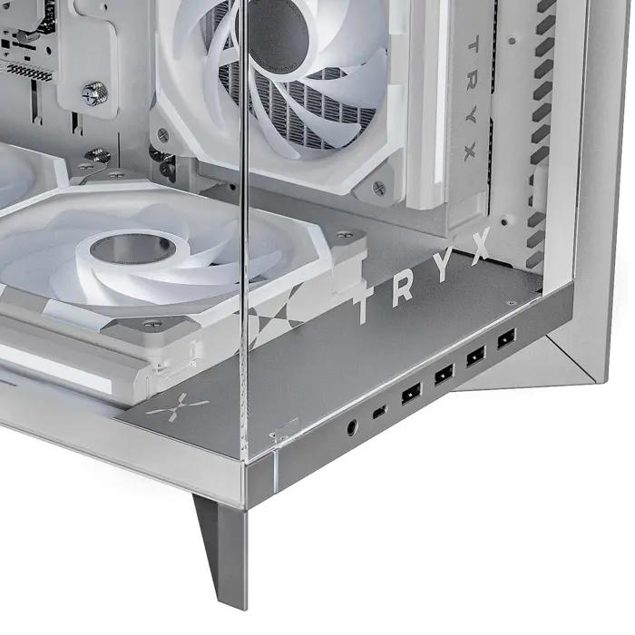 TRYX LUCA L70 Midi-Tower, Tempered Glass, ARGB - white-C-L700N-NN0H-G0W