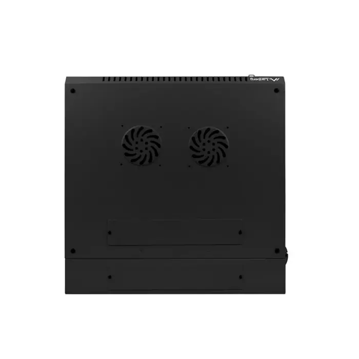 TWO-SECTION WALL-HUNG RACK CABINET 19" 9U 600X600 BLACK LANBERG (FLAT PACK)