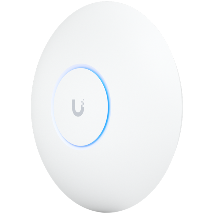 Ubiquiti U7-Pro-Max Ceiling-mounted WiFi 7 AP with 8 spatial streams, 6 GHz support, and a dedicated spectral scanning engine for interference-free WiFi in demanding, large-scale environments