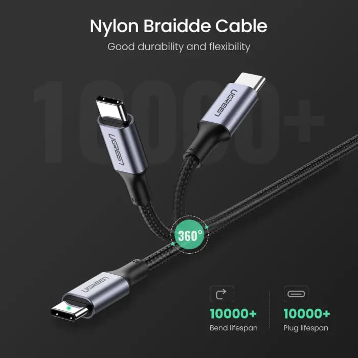 Ugreen 100W PD cable USB-C 2m - polybag