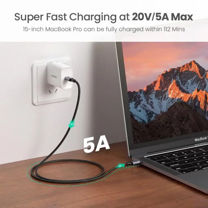 Ugreen 100W PD cable USB-C 2m - polybag
