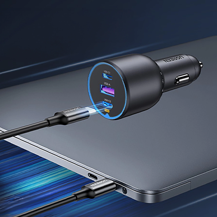 Ugreen 130W 3-Port Car Charger