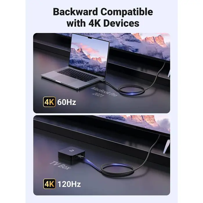 UGREEN 8K HDMI cable 2.1 8K@60Hz 4K@120Hz, 3M