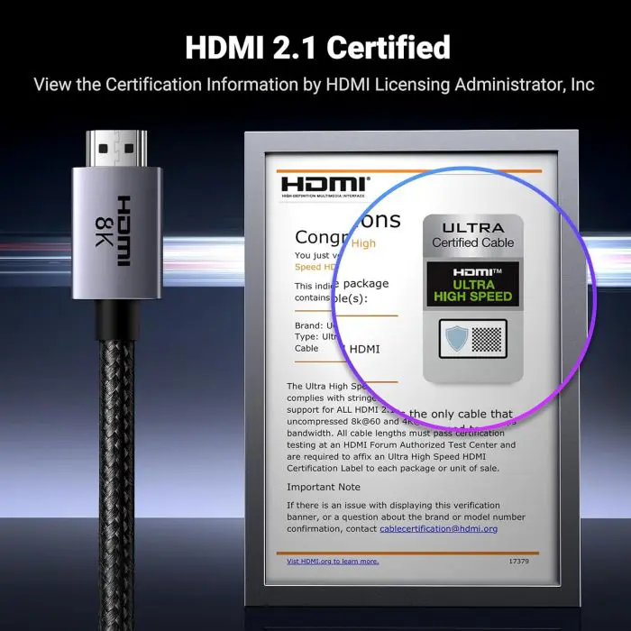Ugreen 8k Ultra HDMI 2.1 cable - 1m