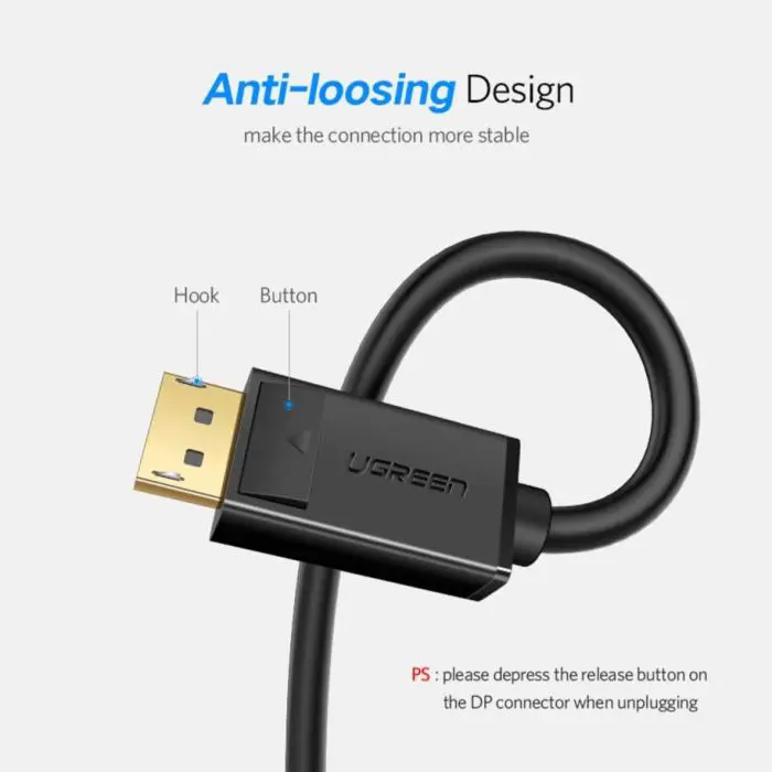 Ugreen DisplayPort 1.2 cable 2M - BOX