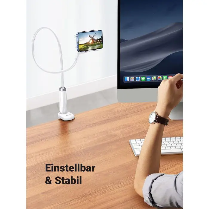 Ugreen Gooseneck Flexible Stand for 4"-7.2" Inch Mobile or Tablet Mount, 90cm
