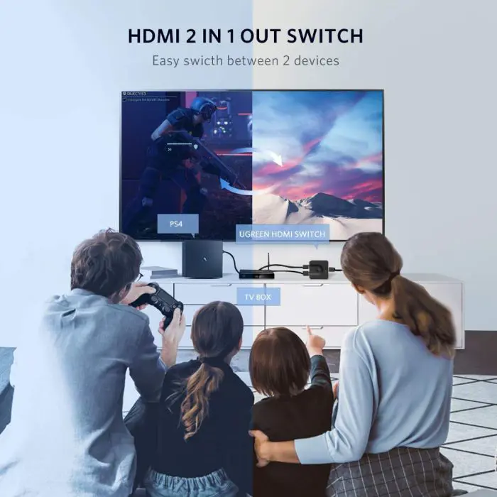 Ugreen HDMI 2.0 2x1 two-way splitter, switch - box