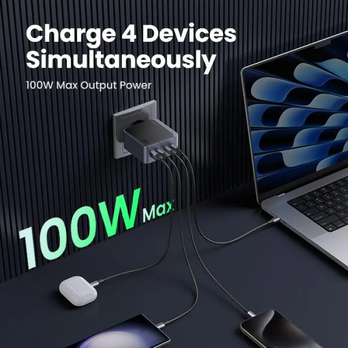 Ugreen Nexode Air 100W 3x USB-C + 1x USB-A charger