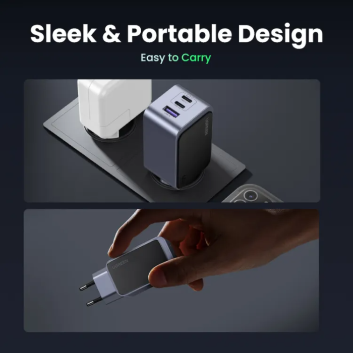 Ugreen Nexode Air 65W 2x USB-C + 1x USB-A charger