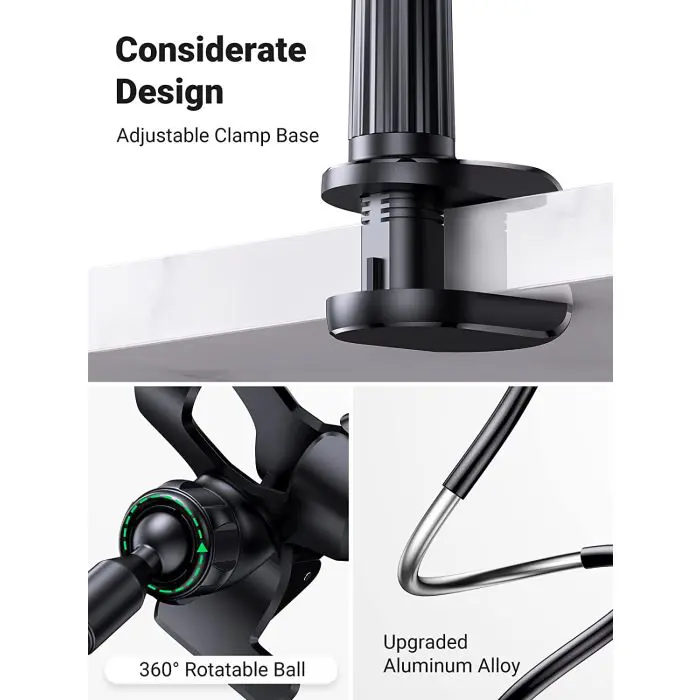 Ugreen phone holder with clip for attachment - 90cm