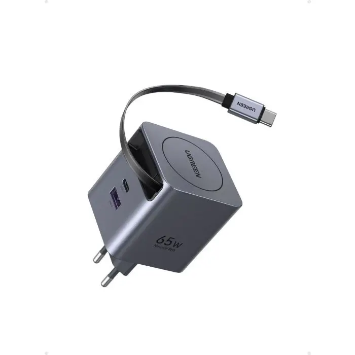 Ugreen Retractable 65W GaN USB-C polnilec