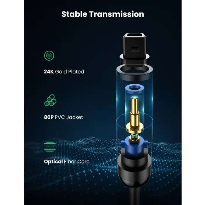 Ugreen Toslink optical cable 2 m - polybag