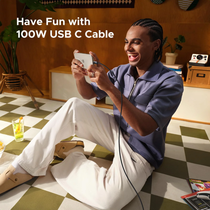 Ugreen Uno USB-C na USB-C polnilni kabel 100W, 3M