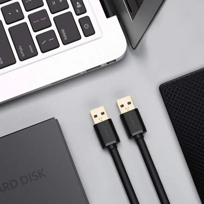 Ugreen USB 3.0 cable (M to M) black 2 m - polybag