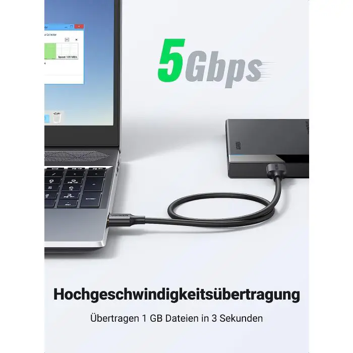 Ugreen USB 3.0 cable USB A to Micro B, 1m.