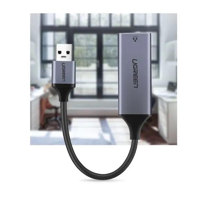 Ugreen USB 3.0 Gigabit Ethernet Adapter network card gray - box