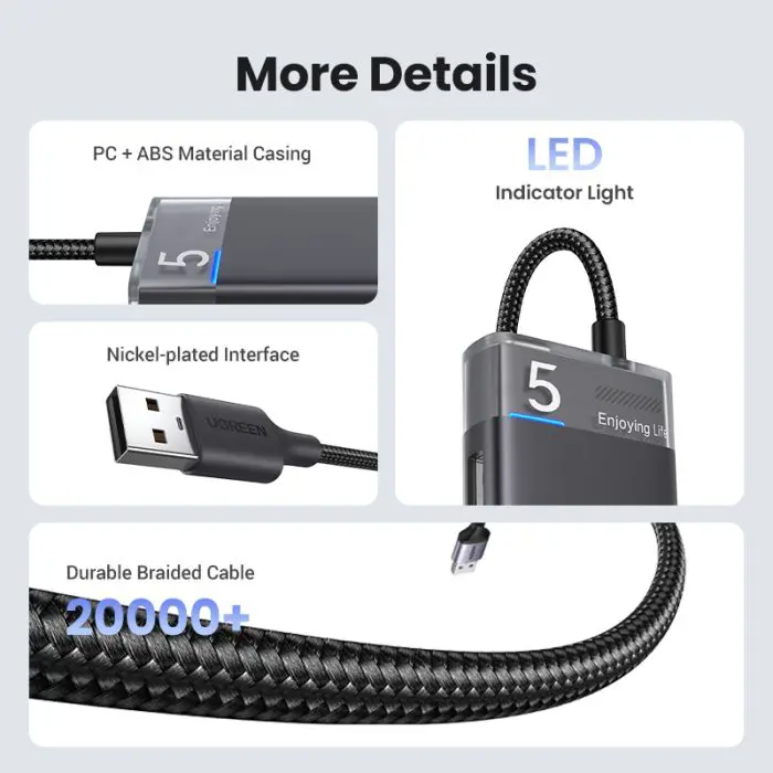 Ugreen USB 3.0 hub with 4 ports 5Gbps
