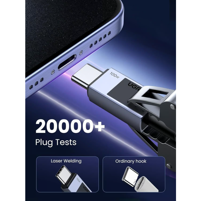 Ugreen USB-C on USB-C Cable 100W, 0.5m