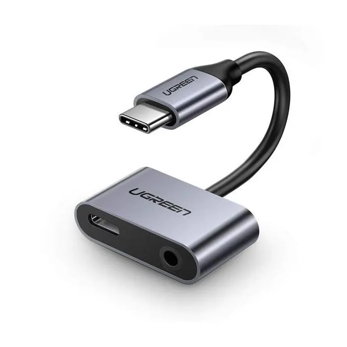Ugreen USB-C to 3.5mm + USB-C Hub Adapter - box