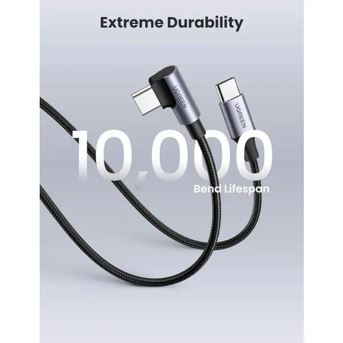 Ugreen USB-C to angled USB-C cable 60W 2M