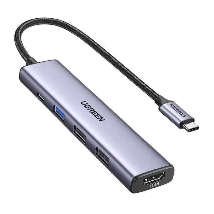 UGREEN USB Hub Revodok 105, USB-C na 3xUSB-A, 100W PD, 4K 30Hz HDMI