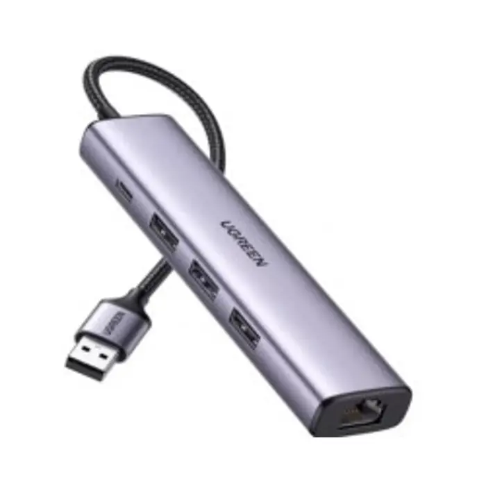 UGREEN USB HUB, USB 3.0 na Gigabit + 3xUSB 3.0 sa USB-C Power Port USB 3.0, 1000Mbps
