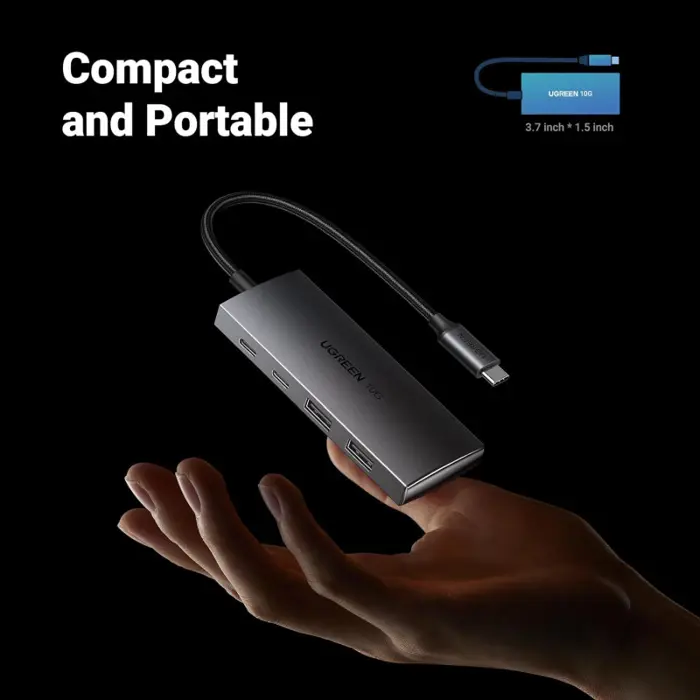 UGREEN USB Hub, USB-C na 2xUSB-A i 2xUSB-C, 10Gbps