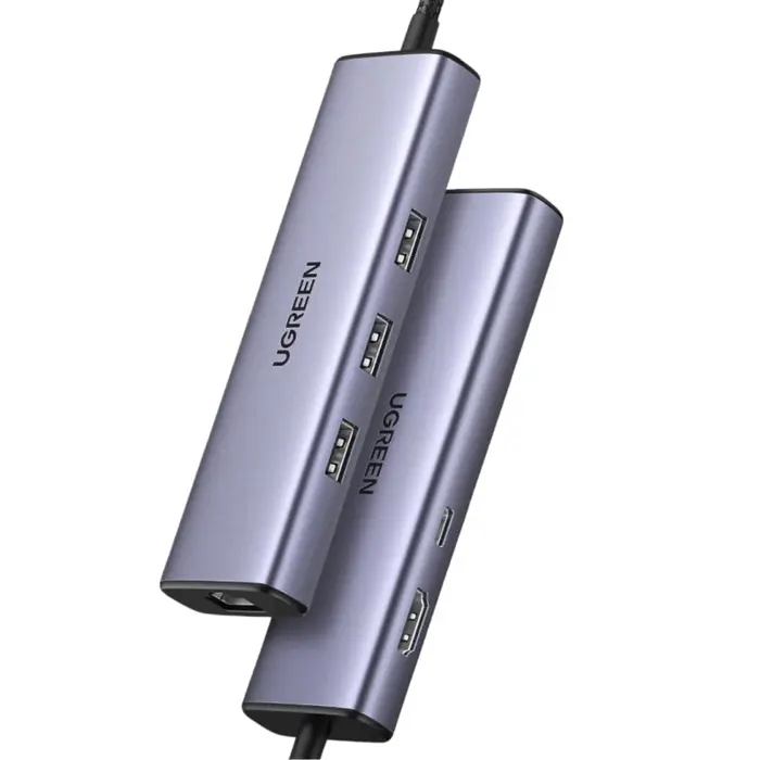 UGREEN USB Hub, USB-C na 3xUSB 3.0 A, HDMI, RJ45, PD