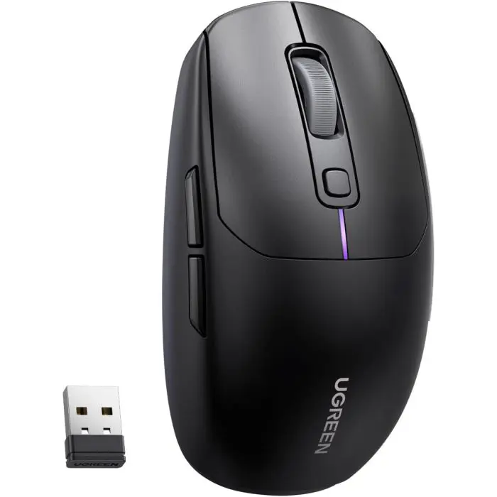 Ugreen Wireless Mouse 5000 DPI 2.4G+BT - Black