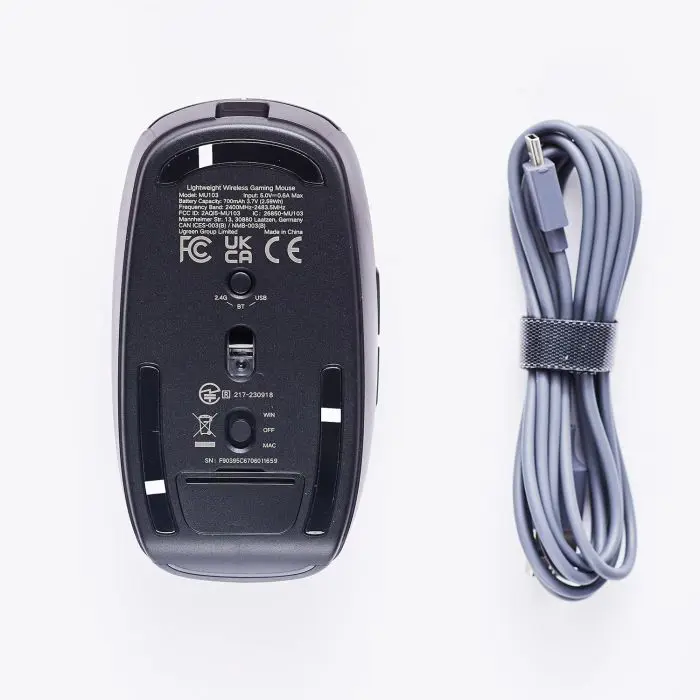 Ugreen Wireless Mouse 5000 DPI 2.4G+BT - Black