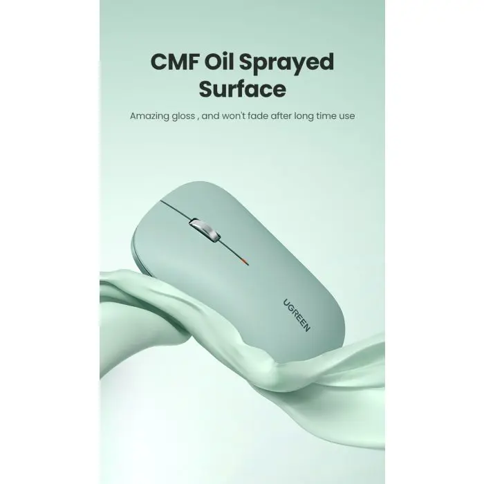 Ugreen wireless silent, thin and light mouse 2.4GHz, 400DPI green - box
