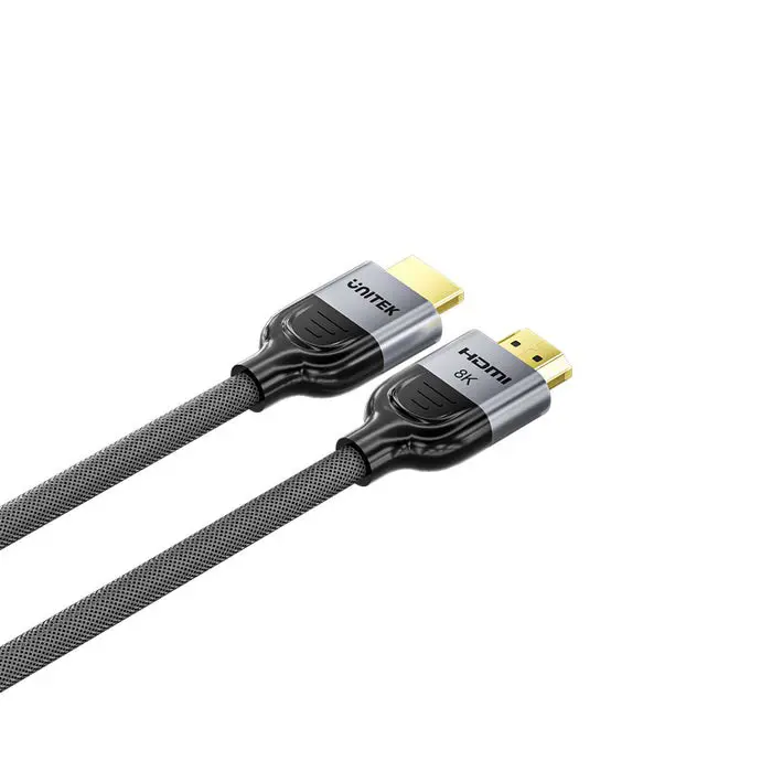 UNITEK HDMI CABLE 2.1 LUX BRAIDED NYLON, 1M