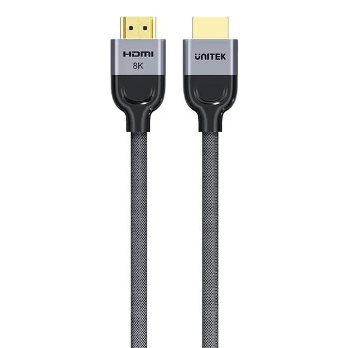 UNITEK HDMI CABLE 2.1 LUX BRAIDED NYLON, 2M