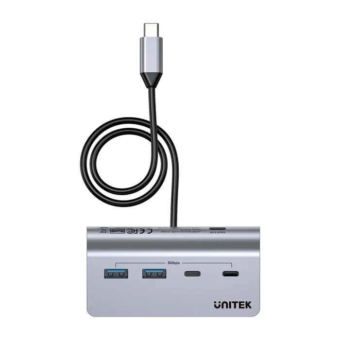 UNITEK HUB USB-C 2X USB-C 2X USB-A 5GBPS ALU