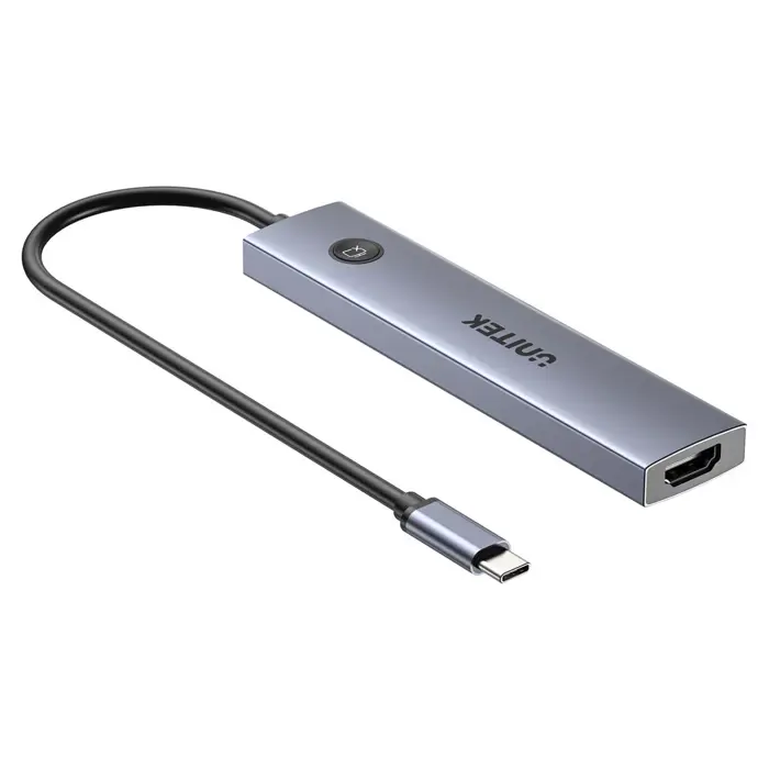 UNITEK HUB USB-C PD 100W HDMI 2.0 WITH ON/OFF