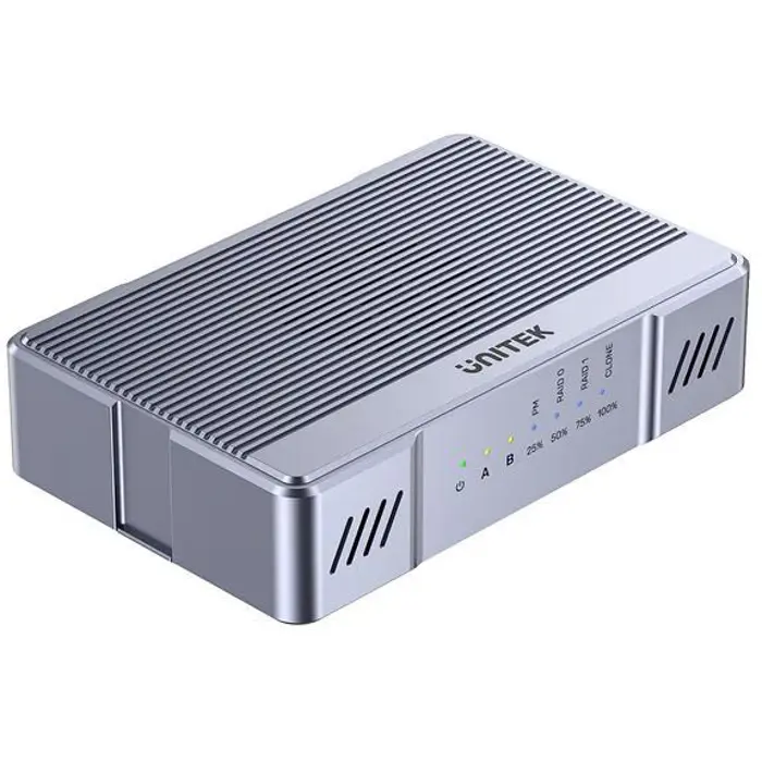Unitek Kućište 2x M.2 20 Gb/s RAID0, RAID1 + klonowanie