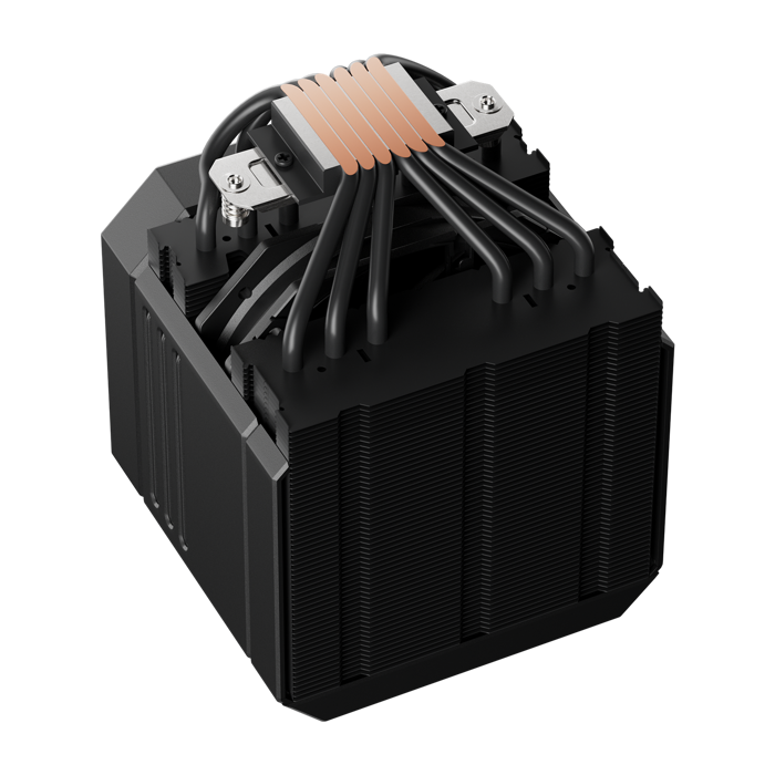 upHere UP2K6 CPU hladnjak, 2x120, PWM, black