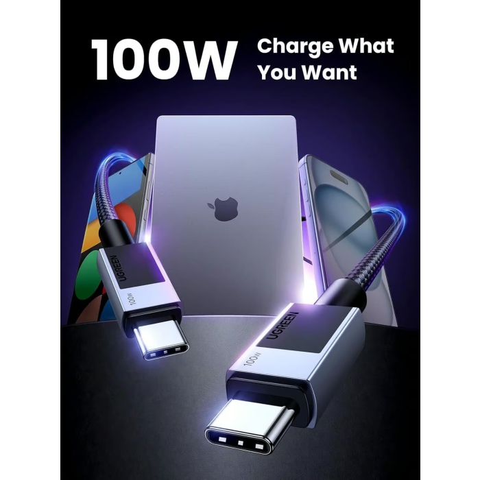 URGREEN USB-C on USB-C Charging Cable 100W, 3m